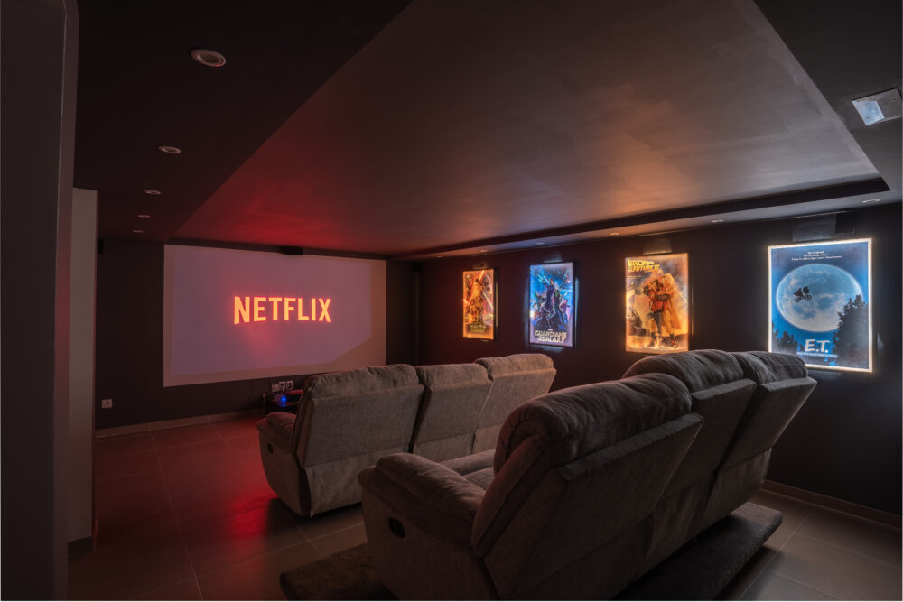 Private cinema in Casa Rosa