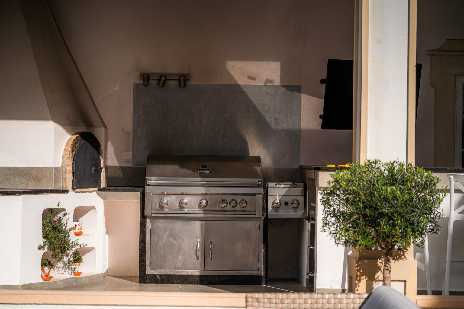 Grill + Pizza oven